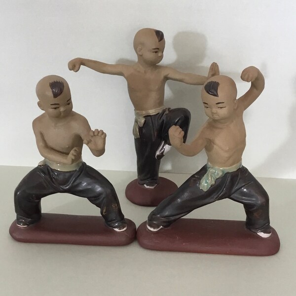 Shaolin Monk Figurines Etsy
