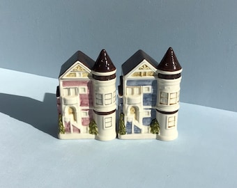 Vintage Otagiri Victorian House Salt and Pepper Shakers