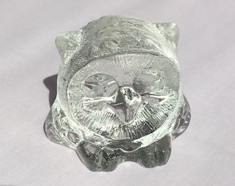 Vintage Goebel Crystal Owl Paperweight