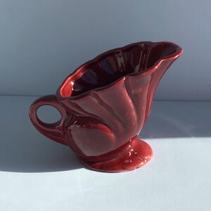 Vase vintage Diana Pottery en forme de corne d'abondance/coquillage