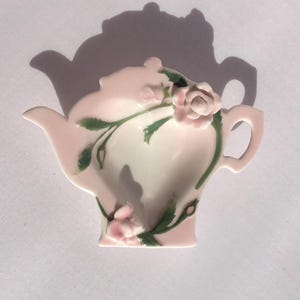 Porcelanowy uchwyt na torebki herbaty Floralis