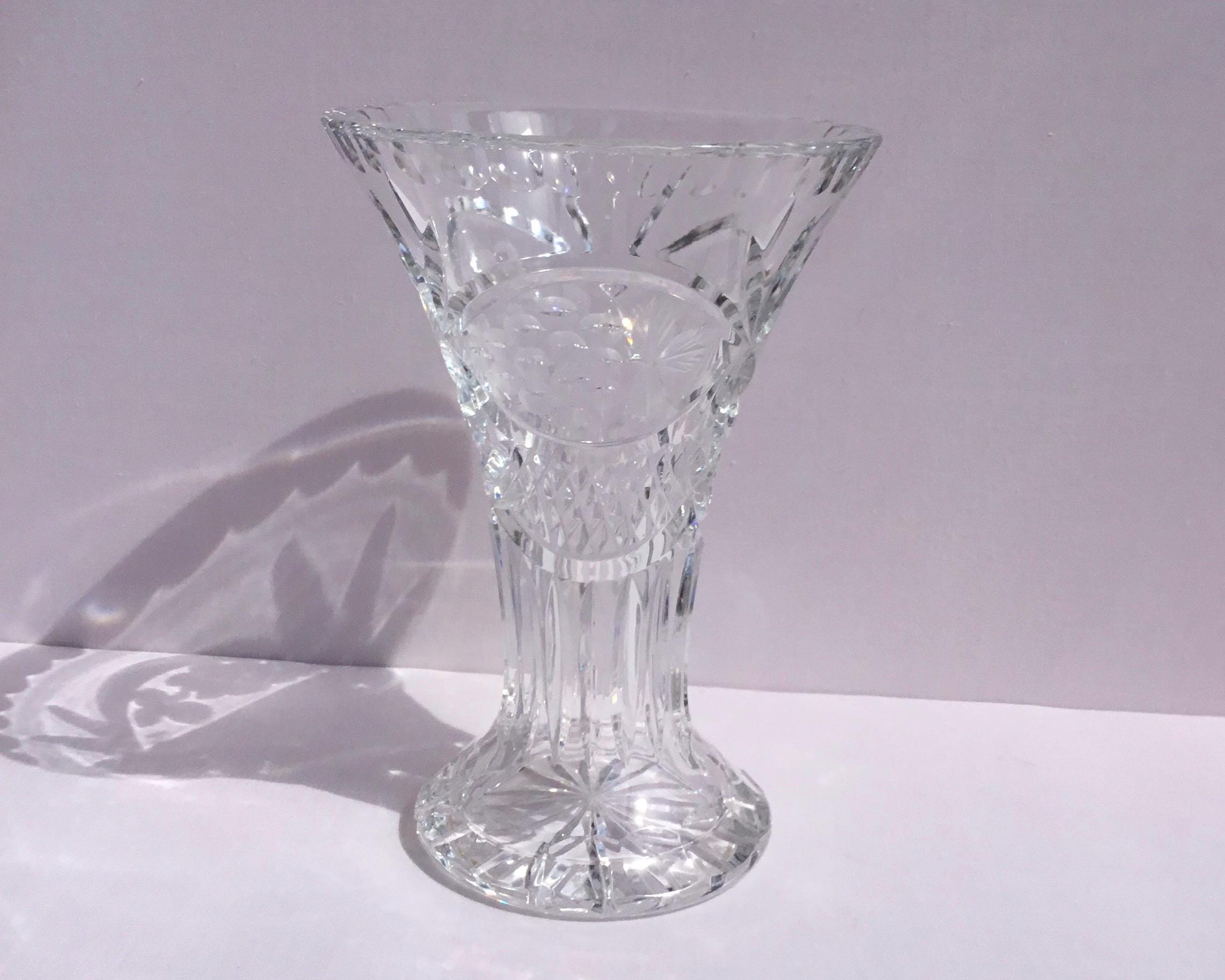 ヴィンテージ クリスタル クリア インダストリーズ「シャルドネ」花瓶