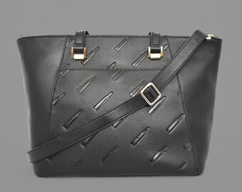 223/5.56 Bullet pattern, Esther Tote- Black