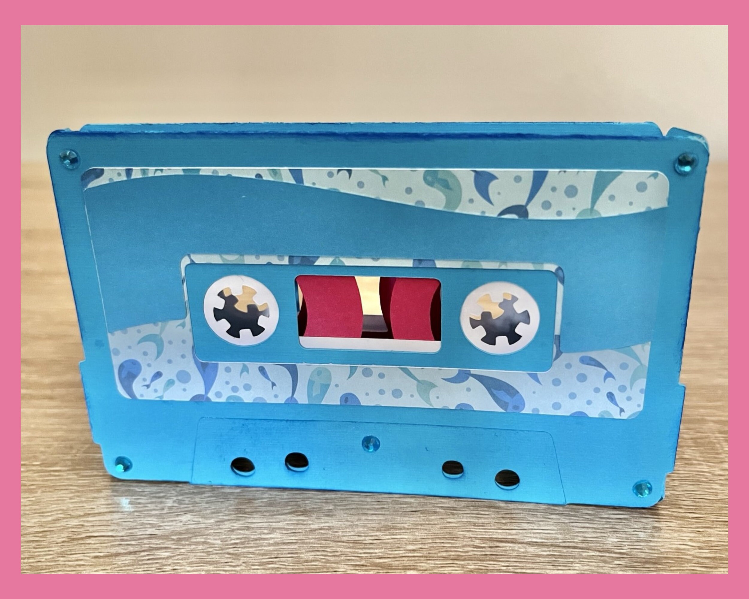 Music Cassette POPUP Box Greeting Card Retro Cassette Tape Etsy