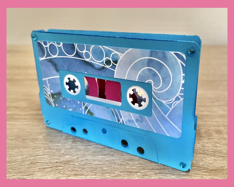 Music Cassette POPUP Box Greeting Card Retro Cassette Tape Etsy