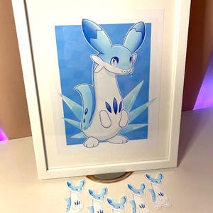 Palworld Chillet Print Art Portrait