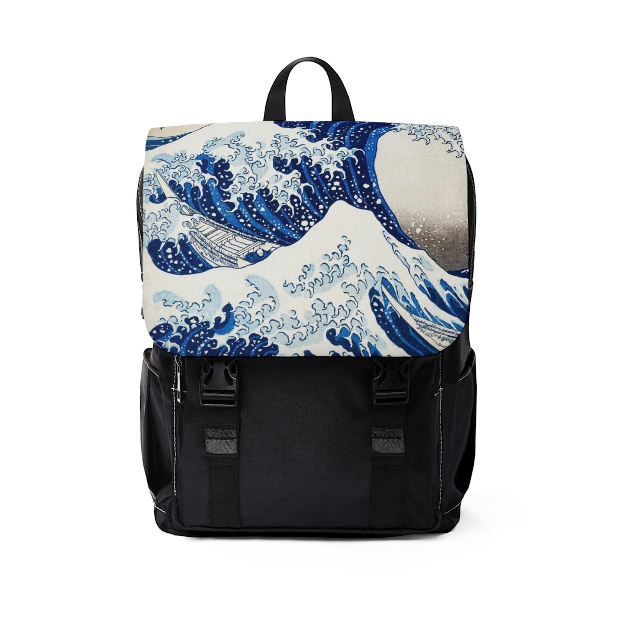 The Great Wave off Kanagawa Unisex Casual Shoulder Backpack