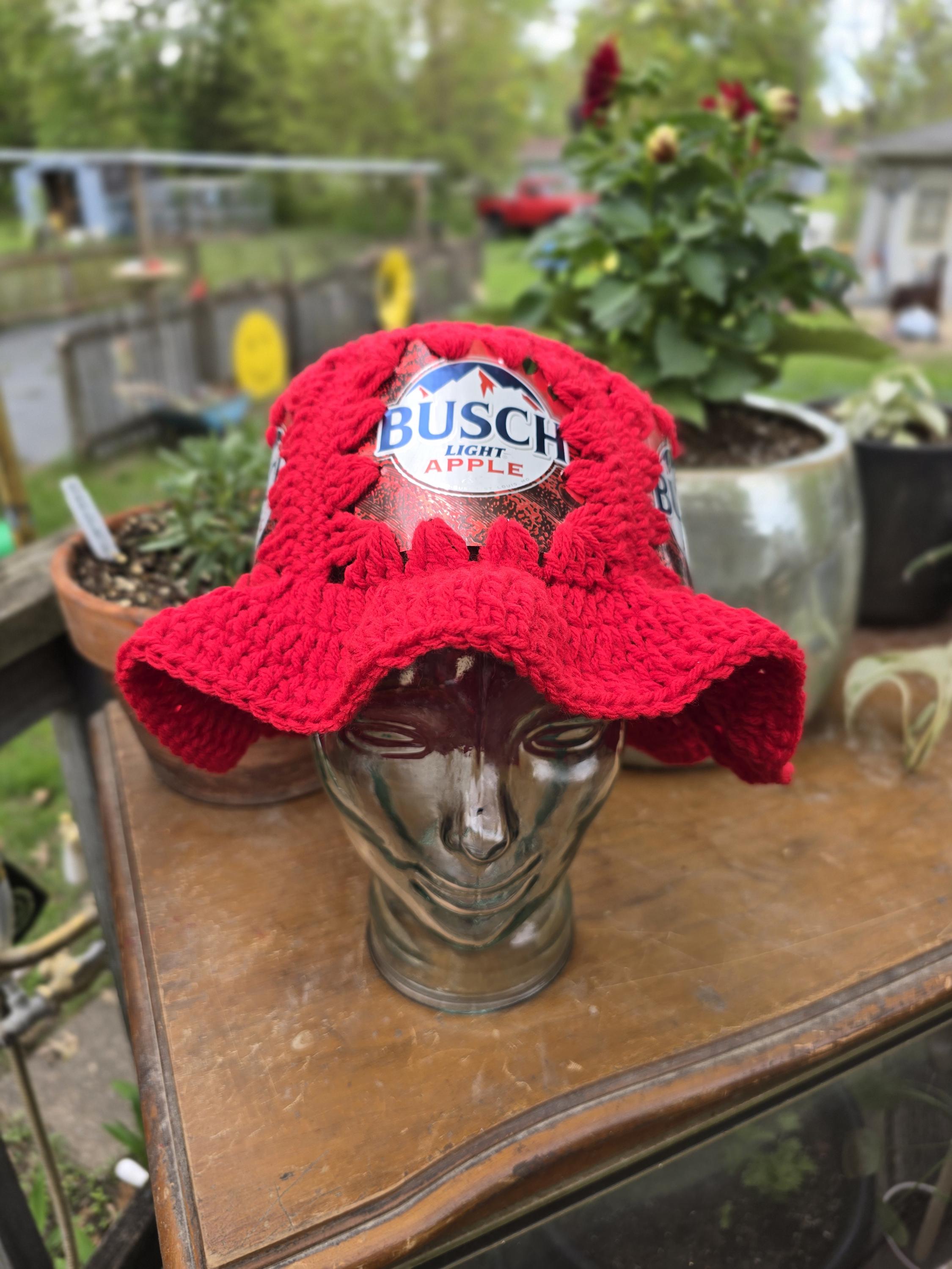 Crochet Busch Apple Beer Bucket Hat - Etsy display picture 3