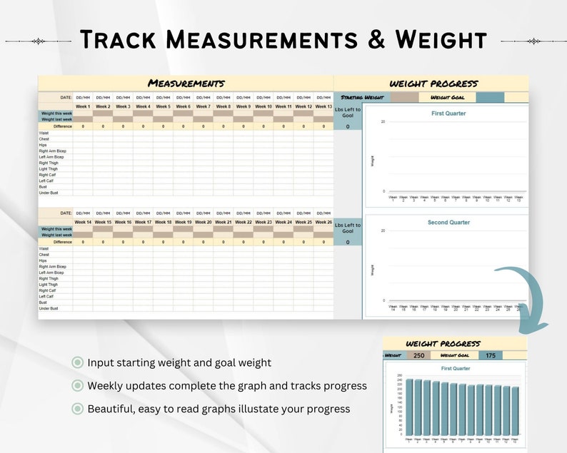 Fitness Tracker Printable, Daily Fitness Tracker, Workout Tracker ...