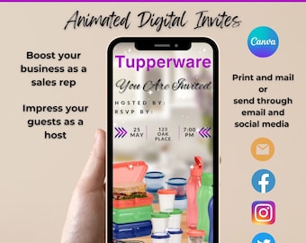 Digitale uitnodiging voor feest, uitnodigingssjabloon, feestuitnodigingen, geanimeerde digitale uitnodiging, digitale uitnodiging voor feest, afdrukbare uitnodiging