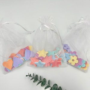 Reward Jar Tokens - 20 Stars - Flowers - Hearts - Acrylic Tokens - Good Behaviour - Potty Training - Laser Cut Acrylic Shapes -  Gift