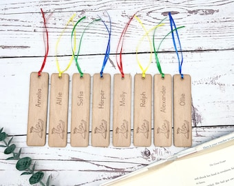 Teacher Pupil Gift - School Leaver 2024 - Personalised Wooden Bookmark - Leaving Gift - Graduation - Leaving Present - Personalised Gifts