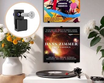 Supports muraux pour disques vinyles : présentoir de pochettes d'album avec vis