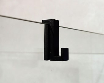 Towel hook for the glass of the shower cabin. Shower hooks 6mm 8mm 10mm. Bathroom decor.