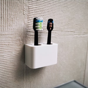 Uchwyt na końcówki szczoteczek do zębów - stojak Oral B, Sonicare, Vitammy i inne końcówki szczoteczek elektrycznych, wystrój łazienki