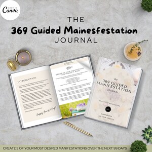 369 guided manifestation journal law of attraction manifest journal gratitude digital journal 369 method dream manifestation