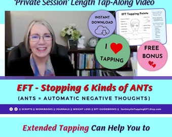 Stopping 6 Kinds of A.N.T.S. (Automatic Negative Thoughts) Tap-along Video || EFT Tapping Points Chart || How To Tap Basics || Feel Better