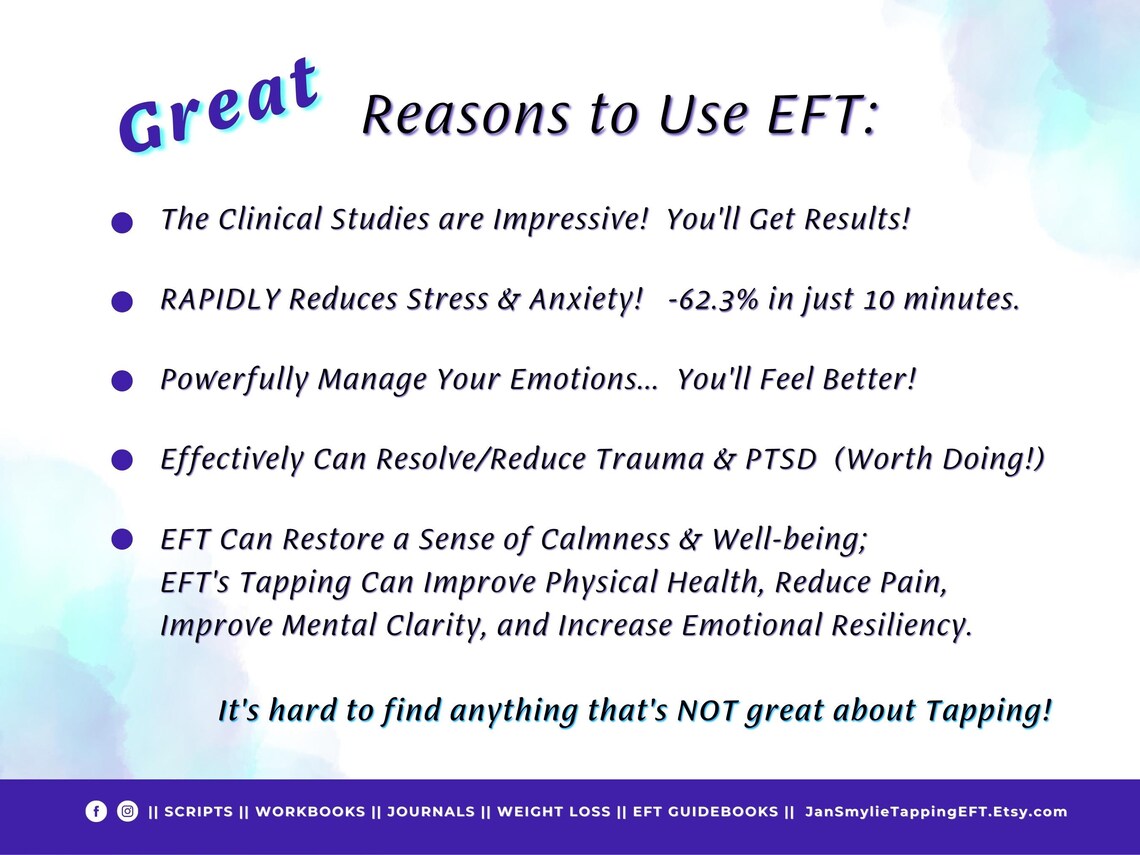 EFT Tapping Point Chart BONUS 10 Step Talk & Tap Guide Step-by-step ...