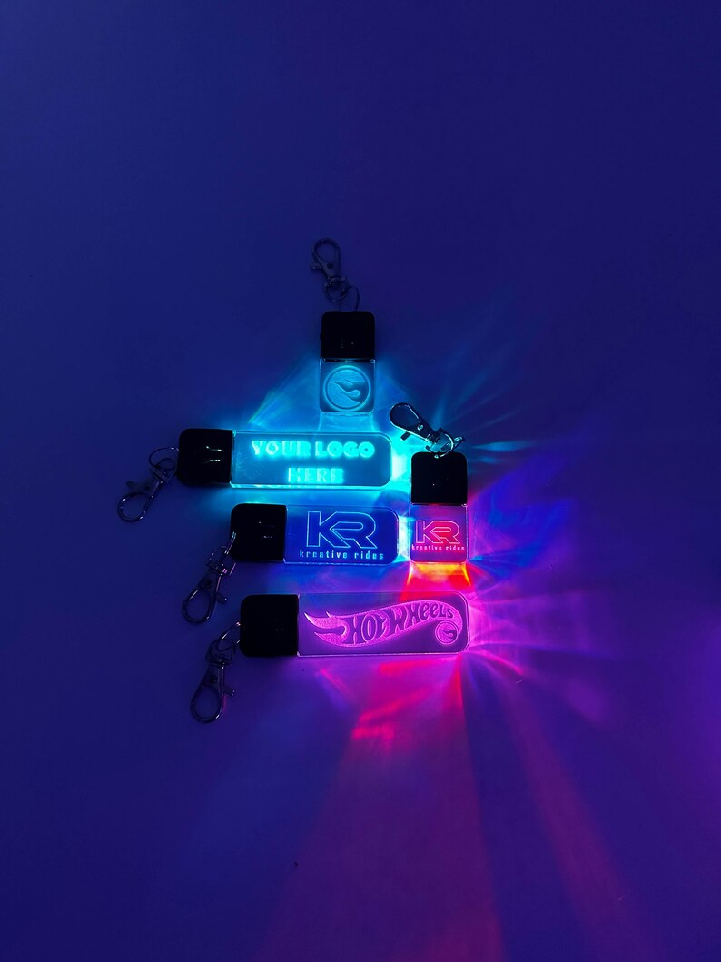 LED Keychain (personalize) - Etsy