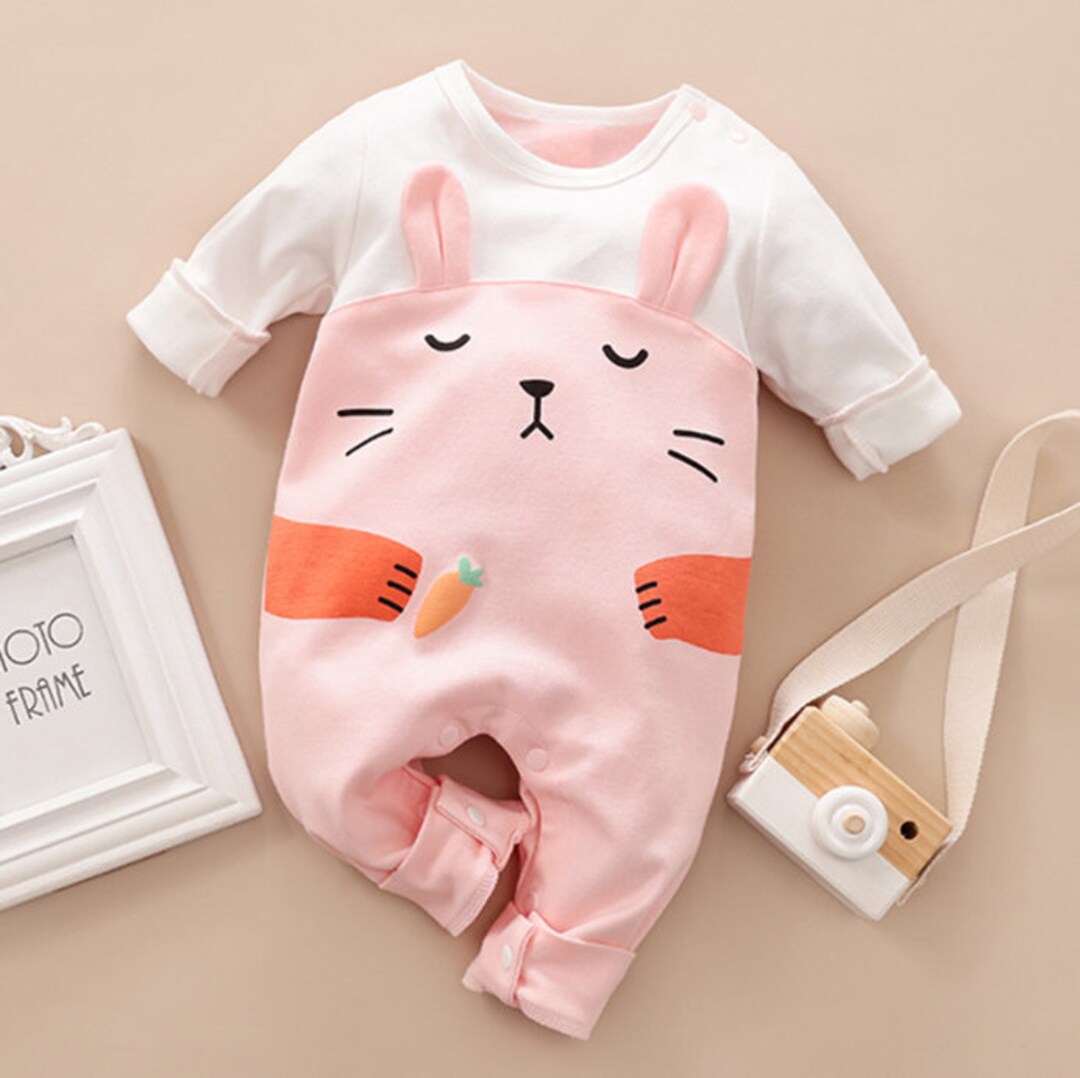 Romper Pink Rabbit - Etsy