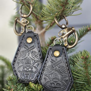 Máscara de bombeiro de couro COFFIN PULL com sistema de liberação rápida