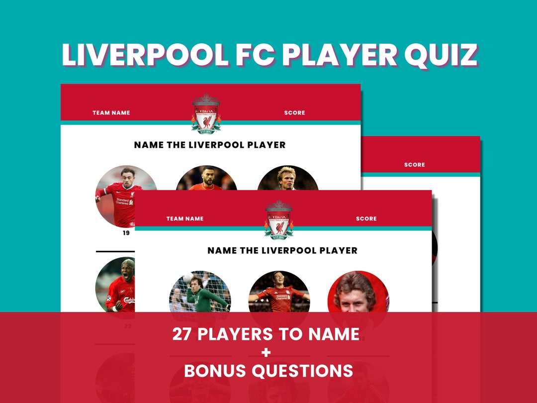 Liverpool Player Quiz, Football Knowledge Quiz, Picture Round Quiz