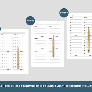 Quiz Answer Sheets, Printable Quiz Sheets, Digital Download Template - Etsy