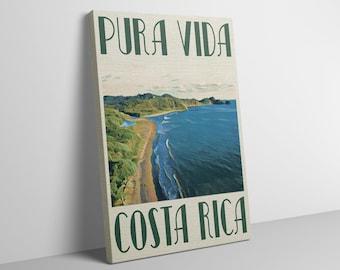 Costa Rica Artwork | Pura Vida Poster | Pure Life