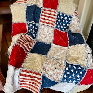 Patriotic Rag Quilt
