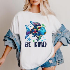 Comfort Colors Rainbow Fish T-shirt, Teacher Life Back To School Teaching Shirt, Rainbow Scale Fish Shirt, Kindergarten Shirt