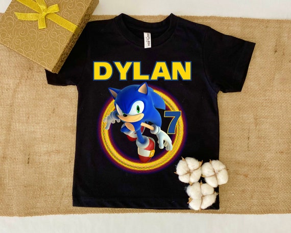 Sonic the Hedgehog Party Birthday Family Custom T-shirts. 