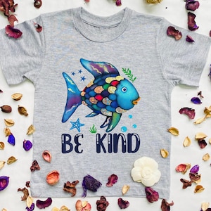 Rainbow Fish T-shirt, Be Kind Rainbow Fish Teacher Life Back To School Teaching Shirt, Rainbow Scale Fish Shirt, Kindergarten Shirt