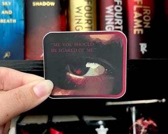 Iron Flame Xaden Venin Sticker/ Xaden Riorson/ Fourth Wing Sticker/ Bookish Sticker/ Kindle Sticker