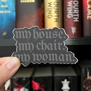 Iron Flame Sticker/ Xaden Riorson/ Fourth Wing Sticker/ Bookish Sticker/ Kindle Sticker