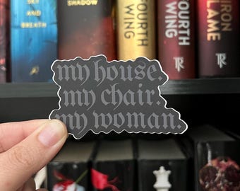 Iron Flame Sticker/ Xaden Riorson/ Fourth Wing Sticker/ Bookish Sticker/ Kindle Sticker