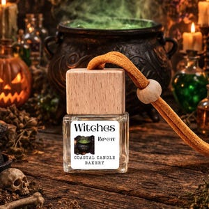 New!  WITCHES BREW Car Diffuser: Air Freshener, Phthalate Free, Car Accessory, Car Freshie