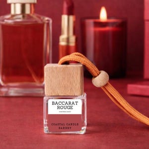 Baccarat-Inspired Car Diffuser: TWO LABEL DESIGN Options, Highly Scented Phthalate Free Air Freshener