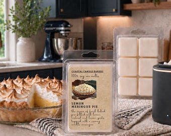 LEMON MERINGUE Wax Melt: Bakery Scented Soy Wax, Hand Poured, Phthalate Free, 100% Soy, Gift