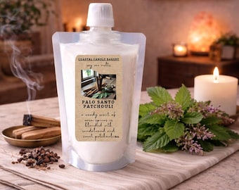 8oz Palo Santo Patchouli Squeezable Wax Melt: Strong Bakery Scent