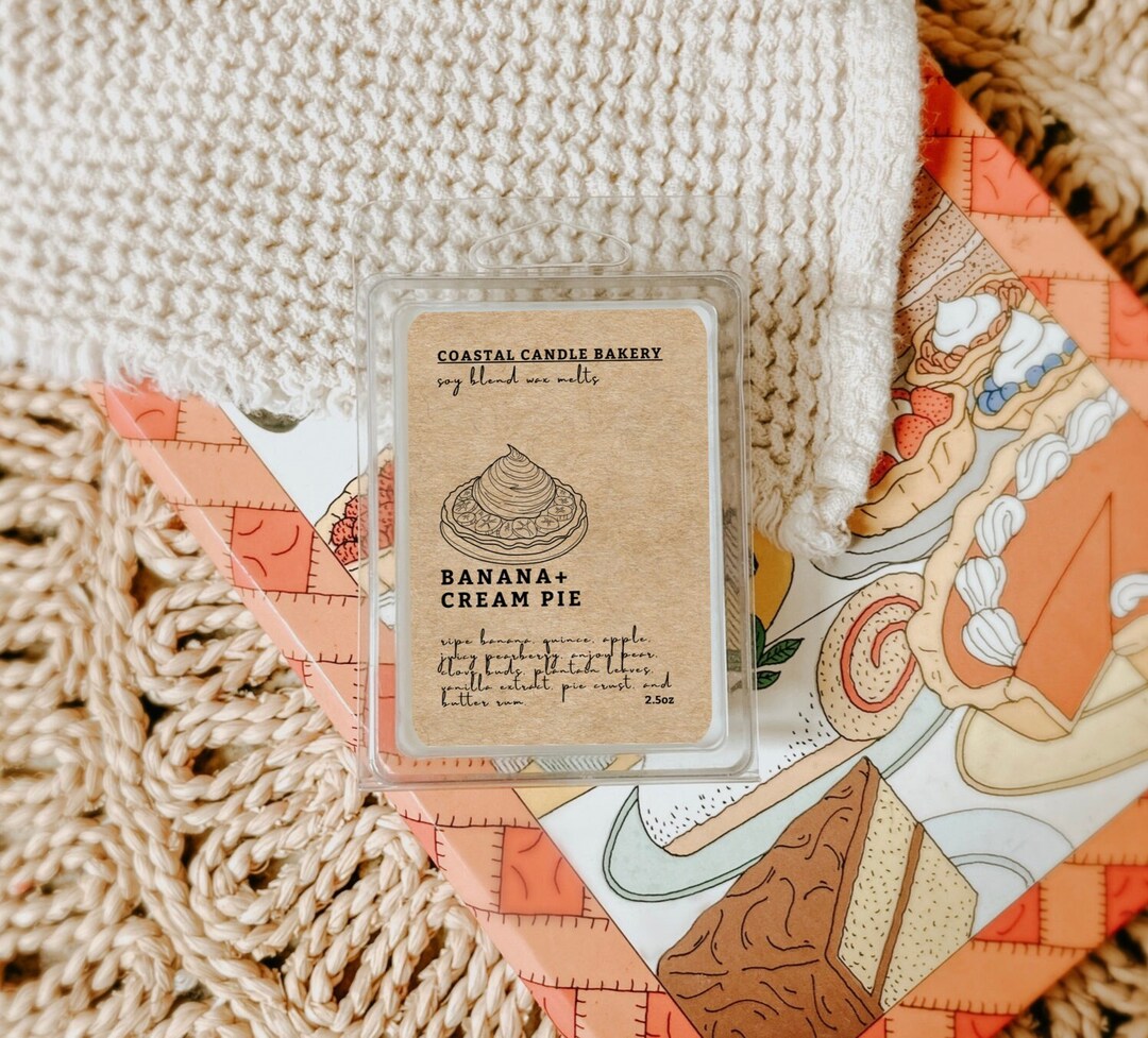 Wax Melts BANANA CREAM PIE Bakery Sweet Wax Melt Wickless Candles