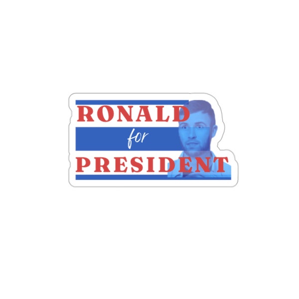 Jury Duty Ronald for President Die-Cut Sticker