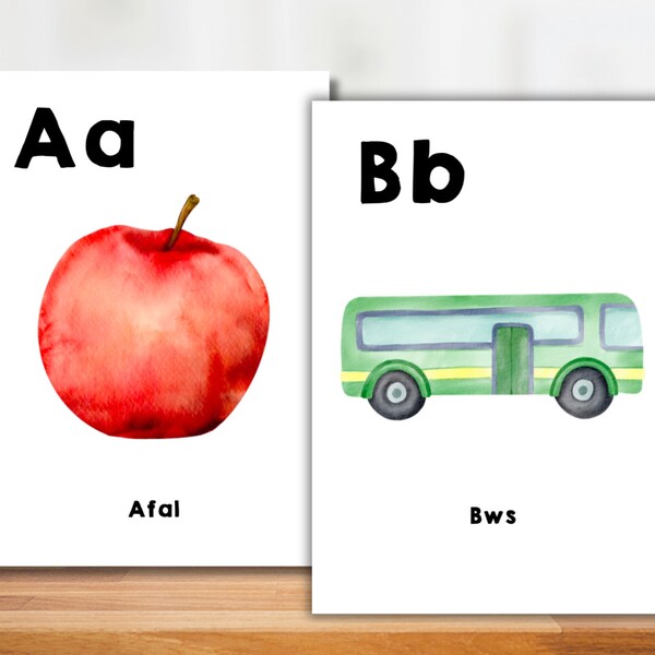 Welsh Alphabet Posters Etsy