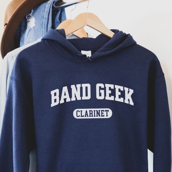 Band Geek Clarinet hoodie, Clarinet sweatshirt, Clarinet shirt, Clarinet section shirt, Marching Band clarinet hoodie sweatshirt gift