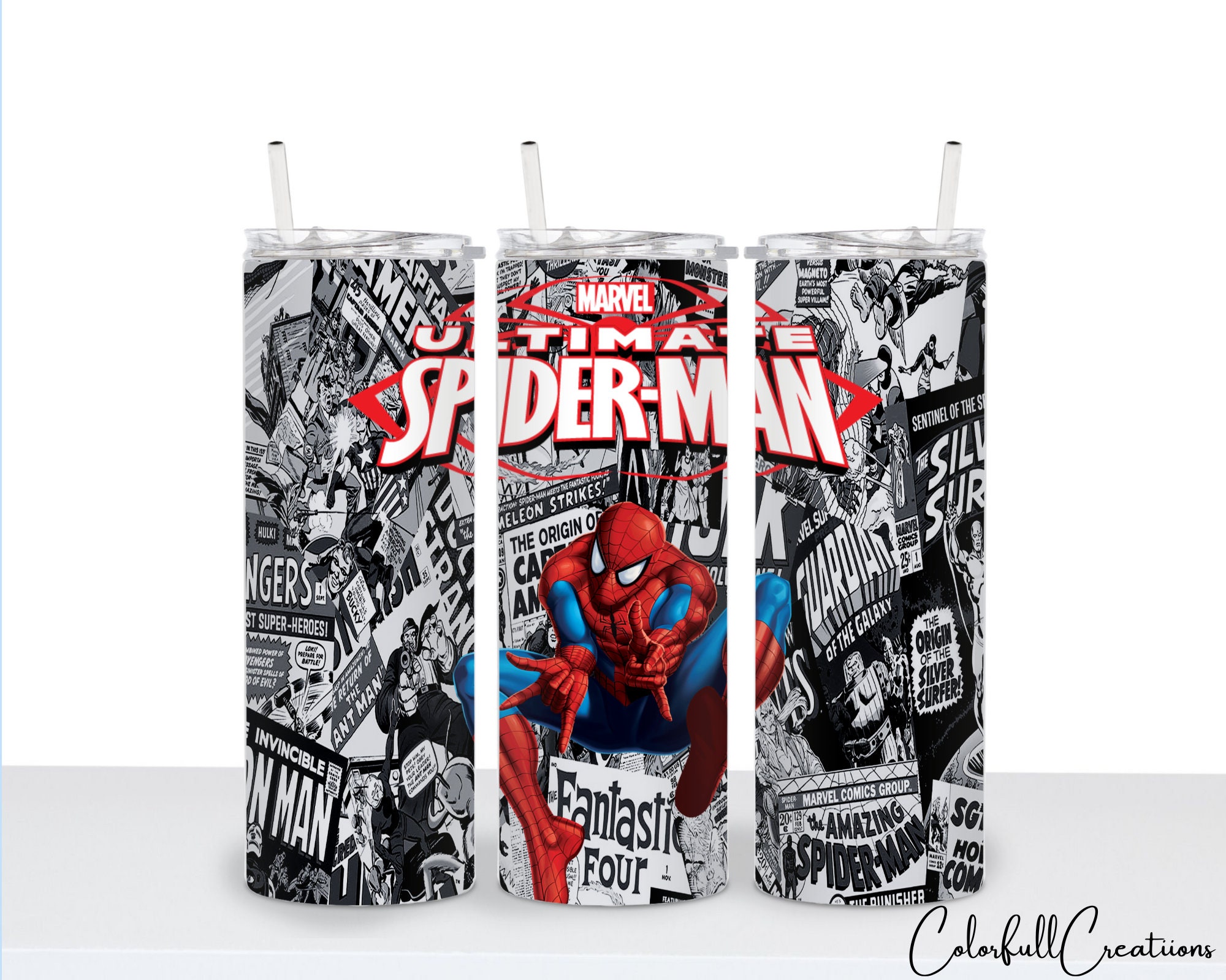 Spiderman Tumbler – DesignKo - Custom Creations