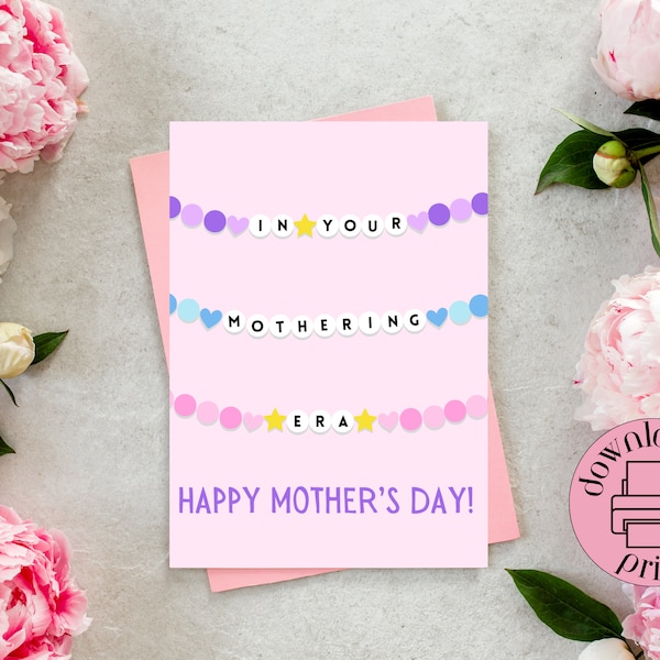 Taylor Swiftie Mothers Day, Pop Music Lover, Funny Mother's Day Card for Swifty, Country, Taylor Birthday, Mommy, Eras Tour, Mum, Mummy, Mom