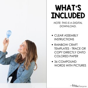 Printable Spring Craft Compound Words Rainbow | Writing Activity - Etsy