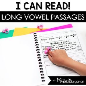 Long Vowel Decodable Reading Passages Magic E Words Fluency Passages