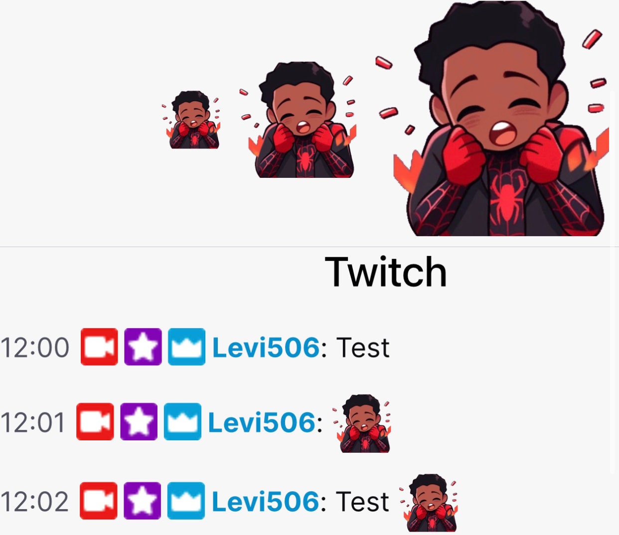 Spider Man Twitch Emote 