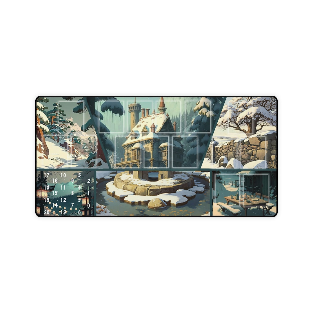 Purple Lotus Game Mat Compatible For Mtg Game Stadium Board Playmat Trading Card