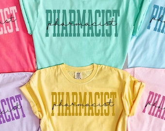 Pharmacy Shirt Pharmacy Gift Pharmacist gift for women Pharmacy technician Shirt Comfort colors pharmacist student shirt Pharmacy Tech Shirt